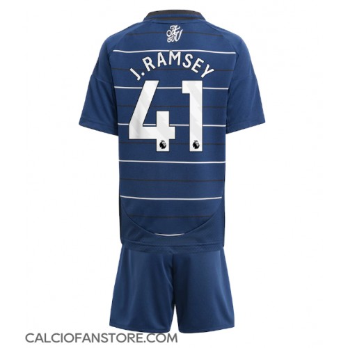 Maglia Calcio Aston Villa Jacob Ramsey #41 Terza Divisa Bambino 2024-25 Manica Corta (+ pantaloncini)